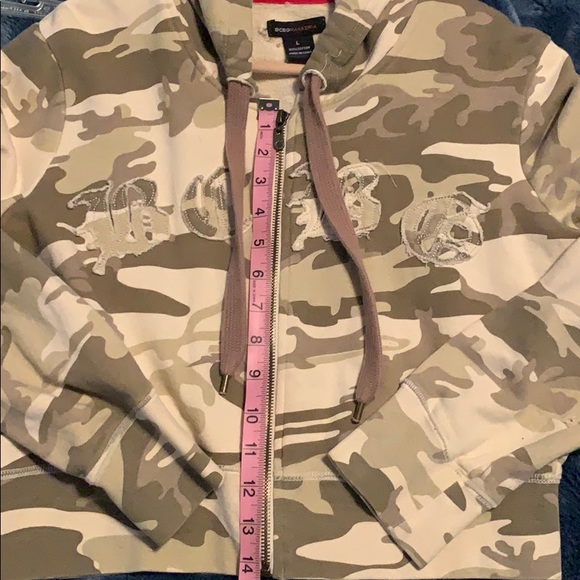 BCBG Cropped Camo Hoodie - Picture 4 of 5